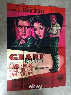 Géant Affiche Cinéma 1956 Original Movie Poster James Dean