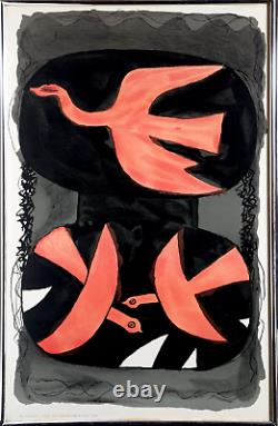 Georges Braque, Trois Oiseaux, Lithographie Poster Affiche
