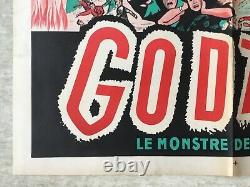 Godzilla (Affiche cinéma EO 1954) Gojira Honda Kaiju Original Movie Poster