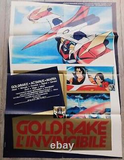 Goldorak Grendizer Affiche ORIGINALE ITALIE Poster 67x96cm 2637 1975 Toei
