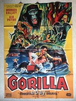 Gorilla Affiche originale cinéma EO 1957 Original Grande French Movie Poster