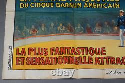 Grande Affiche originale 118 x 160 cm cirque National, vintage circus poster