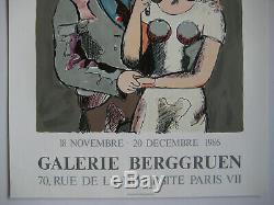 Helion Jean Affiche Tirée En Lithographie 1986 Lithographic Poster Galerie Paris