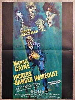 IPCRESS Danger Immediat Affiche ORIGINALE Poster 60x80cm 2332 1965 M Caine