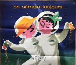 J. Norbert Rare Affiche Vilmorin On Sèmera Toujours Original French Poster