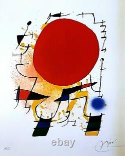 Joan Miro affiche originale daprès lithographie signée 1972/ ART / Poster