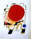 Joan Miro Affiche Originale Daprès Lithographie Signée 1972/ Art / Poster
