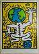 Keith Haring Theater Der Welt Affiche Originale 1985 Pop Art Vintage Poster