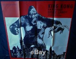 King Kong Affiche ORIGINALE 120x160cm POSTER One Sheet 47 63