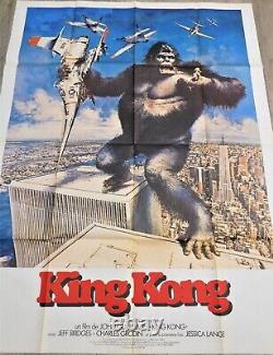 King Kong Affiche ORIGINALE Poster 120x160cm 4763 1976 Jessica Lange Bridges