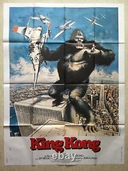 King Kong (Affiche de cinéma EO 1976) Original Grande French Movie Poster Mod A