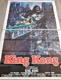 King Kong Affiche italienne ORIGINALE POSTER 2 Parties 140x200cm 5578 1976