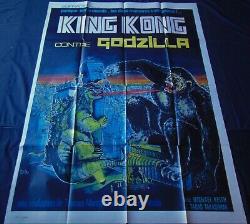 King Kong Contre Godzilla Affiche ORIGINALE 120x160cm Poster 47 63 1962