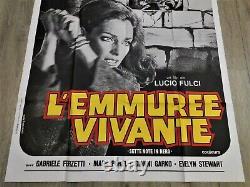 L'Emmuree Vivante Affiche ORIGINALE Poster 120x160cm 4763 1977 Lucio Fulci