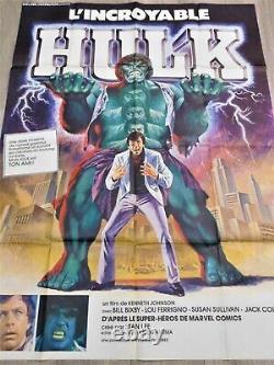 L'Incroyable Hulk Affiche ORIGINALE Poster 120x160cm 4763 1977 Bixby Ferrigno