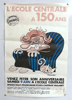L'école Centrale A 150 Ans Original Poster F. Cointe Affiche 1979