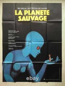 LA PLANETE SAUVAGE / Affiche Cinéma 1973 Original Grande French Movie Poster