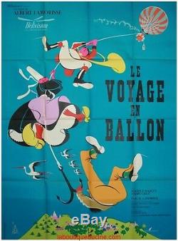 LE VOYAGE EN BALLON Affiche Cinéma Originale / French Movie Poster LITHO 1960