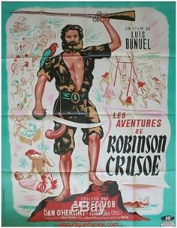 LES AVENTURES DE ROBINSON CRUSOE Affiche Cinéma ORIGINALE / Movie Poster BUNUEL