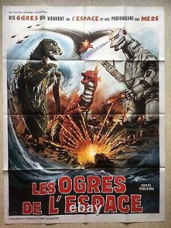 LES OGRES DE L'ESPACE / Affiche Cinéma 1976 Original Grande French Movie Poster