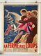 La Ferme Aux Loups Affiche Originale 1943 Poissonnié 120x160 Movie Poster Ww2