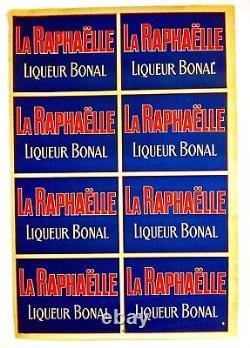 La Raphaëlle Liqueur Bonal Affiche Originale Poster Very Rare 1920