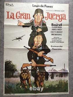 La grande vadrouille Affiche Cinéma espagnole 1974 Original Movie Poster