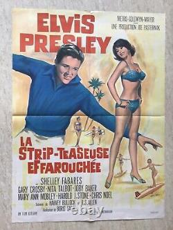 La strip-teaseuse effarouchée Affiche Cinéma 1966 Original French moyenne Poster