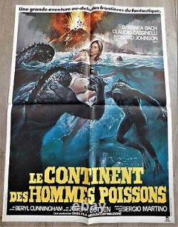 Le Continent des Hommes Poissons Affiche ORIGINALE Poster 60x80cm 23x32 1979