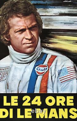 Le Mans 1971 Steve Mcqueen Rare Affiche Originale Poster