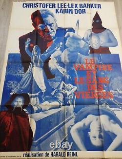 Le Vampire et le Sang des Vierges Affiche ORIGINALE Poster 120x160cm 4763 1967