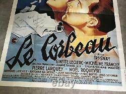 Le corbeau Affiche Cinéma 1943 Ress'80 Original Movie Poster Pierre Fresnay