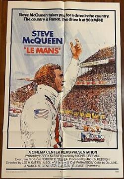 Le mans / Steve Mcqueen / us 1 sheet / Poster / Affiche / Original / 27x41 / Vg