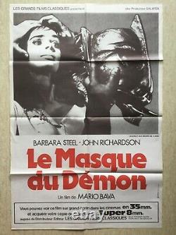 Le masque du démon / Affiche Originale de Cinéma R70s Original Movie Poster
