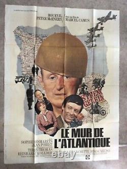 Le mur de l'Atlantique Affiche Cinéma 1970 Original Grande French Movie Poster