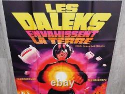 Les Daleks Envahissent la Terre Affiche ORIGINALE Poster 120x160cm 4763 1966