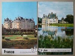 Les chateaux de la Loire Lot de 16 affiches anciennes/original travel posters