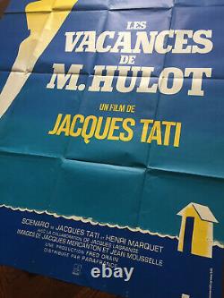 Les vacances de M. Hulot Affiche originale 1953 Cinéma Ress Movie Poster Tati