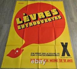 Levres Entrouvertes Affiche ORIGINALE Poster 120x160cm 4763 1977 Jean Rollin