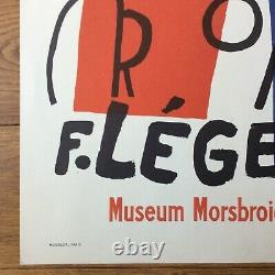 Lithographie Affiche F. LERGER Museum Morsbroich original lithograph poster 1955
