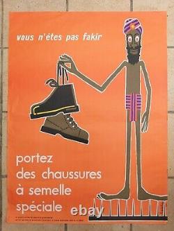 Lot de 15 affiches anciennes prévention/original posters Chadebec Metzger 1970