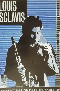 Louis Sclavis Affiche Originale Poster Very Rare Circa 1980
