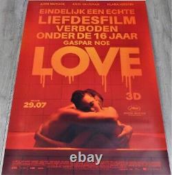 Love 3D Affiche ORIGINALE Belge Poster 80x120cm 3147 2015 Gaspar Noe Glusman