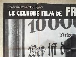 M Le Maudit Affiche cinéma R70s Fritz Lang Original Grande French Movie Poster
