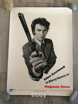 MAGNUM FORCE 1973 CLINT EASTWOOD AFFICHE POSTER ORIGINAL ENTOILE Spécial Poster