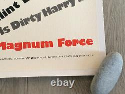 MAGNUM FORCE 1973 CLINT EASTWOOD AFFICHE POSTER ORIGINAL ENTOILE Spécial Poster
