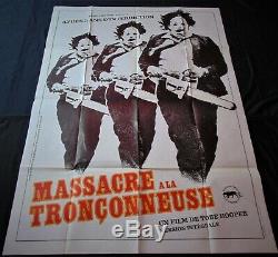 Massacre à la Tronçonneuse Affiche ORIGINALE 120x160cm POSTER One Sheet 47 63