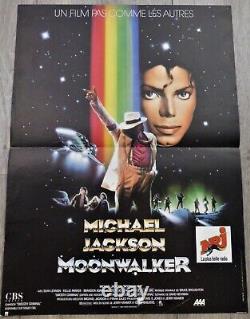 Michael Jackson Moonwalker Affiche ORIGINALE Poster 40x60cm 15x23 1988 J. Pesci