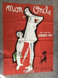 Mon oncle Affiche Cinéma 1958 Ress Original Movie Poster Jacques Tati