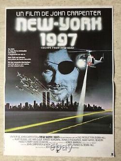 New-York 1997 (Affiche cinéma EO 1981) Original French Movie Poster 40x60cm